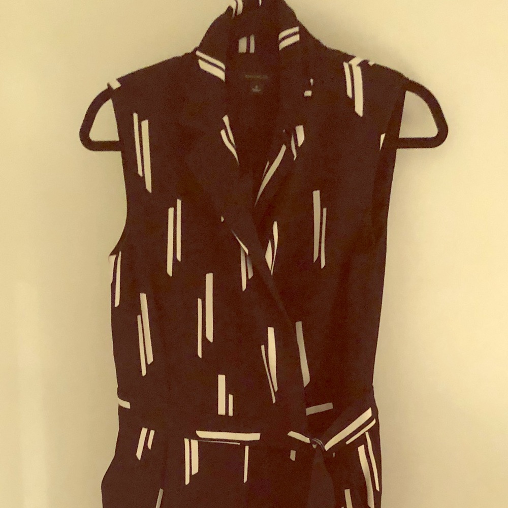 White and black jumpsuit